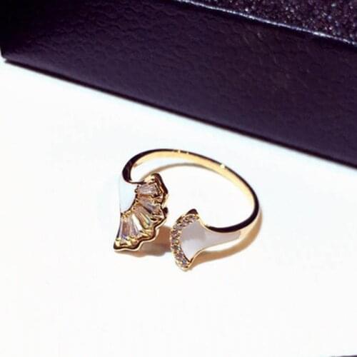 Fashion Women AAA Zircon Rings Adjustable Exquisite Rhinestone Ring Female Wedding Party Jewelry Gifts