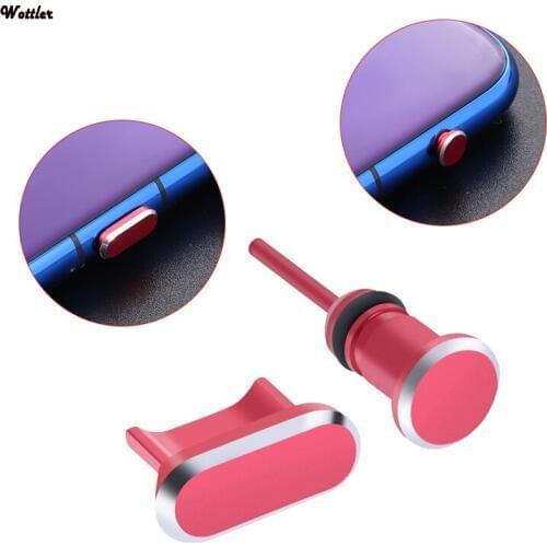 Metal Micro USB Charging Port Dust Plug Earphone Port Dust Plug Android Mobile Phone 3.5mm Headset Stopper Retrieve Card Pin