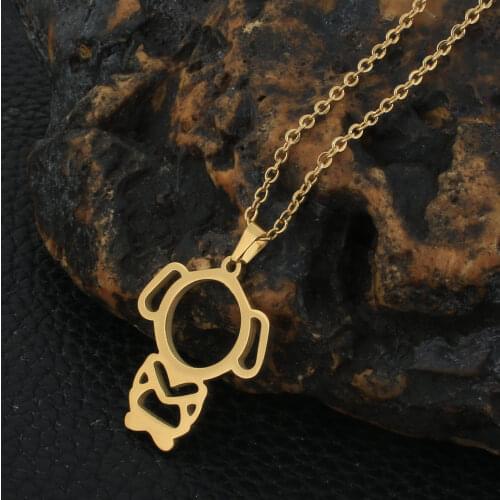 Fashion Stainless Steel Jewelry For Woman and Girl Chain Gold Color Necklace NGGZAGBA