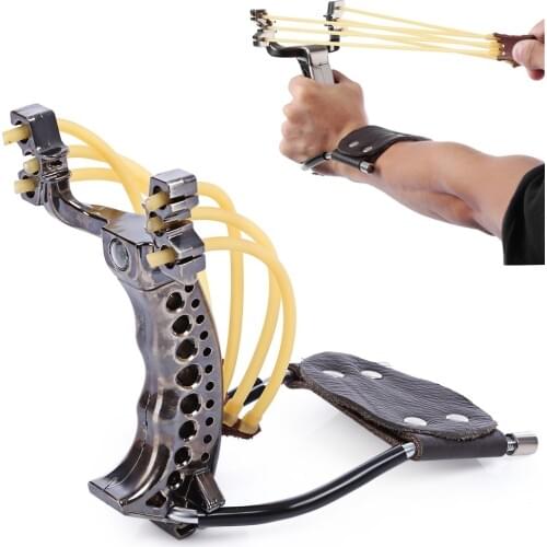 2020 New Outdoor Powerful SlingShot Catapult Folding Wrist Adult Slingshot Hunting Slingshot Catapult Marble Games Hunting bow