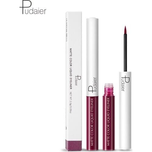 Pudaier 15 Colors Accurate Outline Eye Liner Pencil Waterproof Long Lasting Makeup Cosmetics Matte Color Liquid Eyeliner