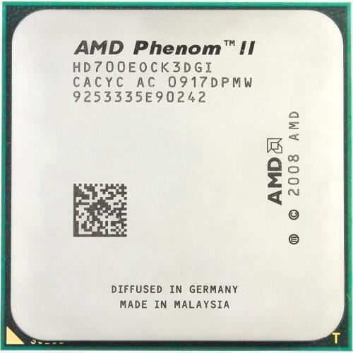AMD Phenom II X3 700E CPU Processor Three-Core (2.4Ghz/L3 6M/65 Watt/2000 GHz) socket am3 am2