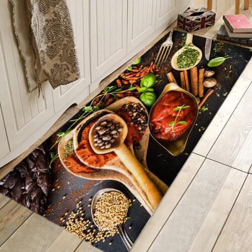 Five Flavors Pattern Hallway Carpets Kitchen Entrance Door Mat Anti-slip Floor Rug Bathroom Area Hallway Free Shipping