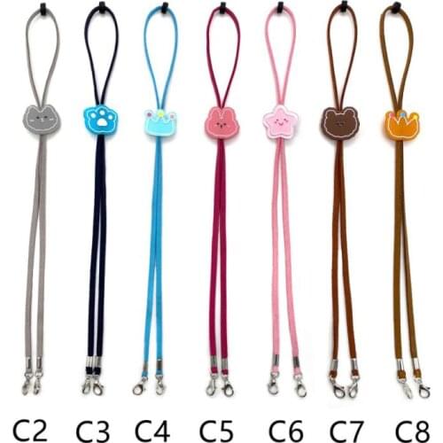Cartoon Adjustable Mask Lanyard Mask Storage Portable Mask Storage Chain Student Chains Storing Masks Holder Artifact Two Hooks