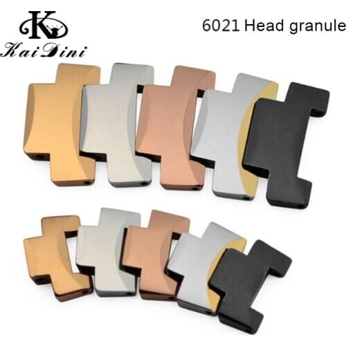 6020 6021 6027 6037 Wrist Bracelet Accessories Granule head Caudal segment Tungsten steel watch belt Table section black silver