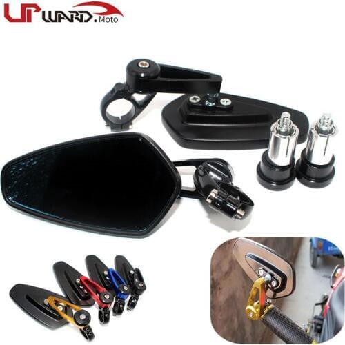 For MV Agusta Brutale 675 750 800 910 920 989 1078 1090 RR S Motorcycle 22mm 7/8"Handle Bar Grips End Rearview Side Mirrors