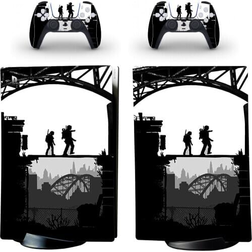 Lastday Style PS5 Digital Edition Skin Sticker for Playstation 5 Console & 2 Controllers Decal Vinyl Protective Skins 1