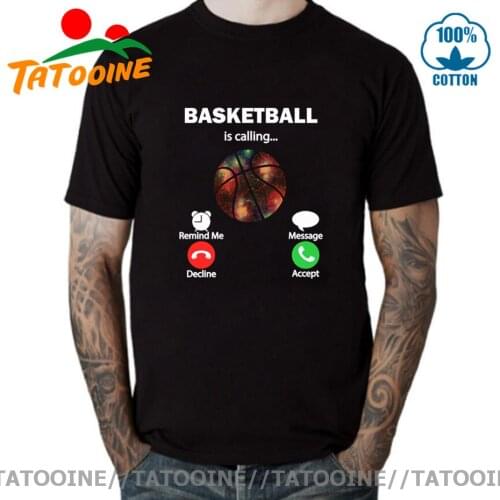 Tatooine Funny Basketball is Calling T shirt for men Sports Training Top Tee Trend Fashion T-shirt 2021 Summer Collection Tshirt