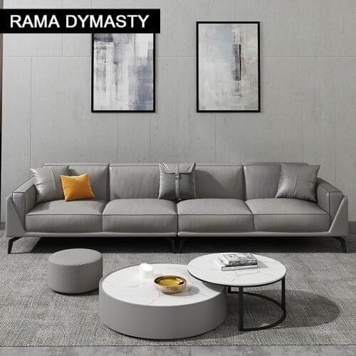 Living Room Sofa set corner sofa massage real genuine cow leather sectional sofas neoclassical muebles de sala moveis para casa