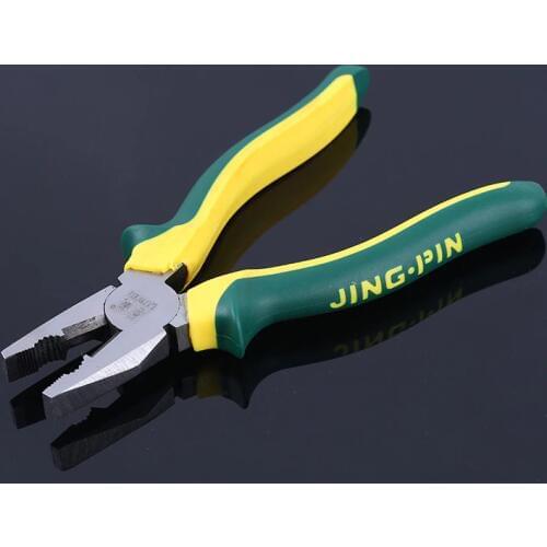 8" High Carbon Steel Wire Pliers with Non-slip Handle Multi-functional Wire Stripper Flat Nose Pliers Crimping Tools Multi Tool