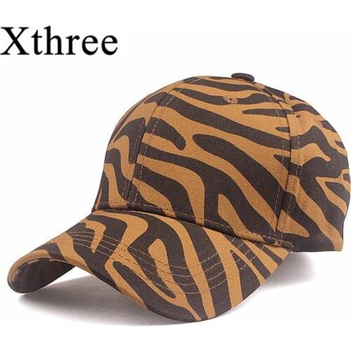 Xthree Summer Leopard Print Baseball Cap For Women Casual Cap Hip Hop Snap back Gorras Hombre hats Bone