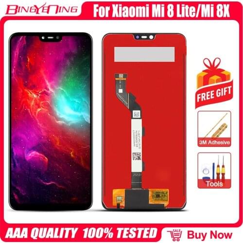For Xiaomi Mi 8 lite LCD Display + Frame Touch Screen Panel For Xiaomi Mi 8X LCD Digitizer Replacement Repair Spare Parts