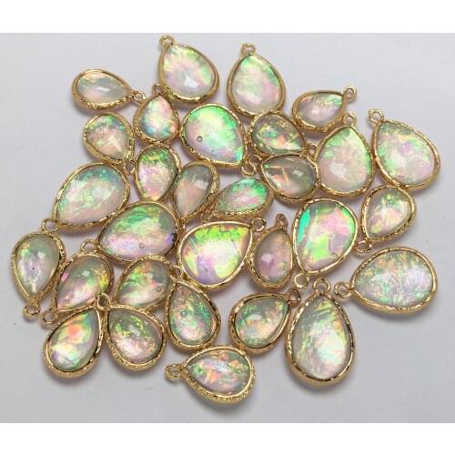 Small Pendant Artificial Imitation Opal Pendant Exquisite For Jewelry Making Necklace DIY Accessories For Ms Wife Women Gift