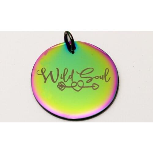 20pcs Wild Soul Charms Stainless Steel Pendant Wild & Soul Arrow Heart Charm DIY Handmade Accessories