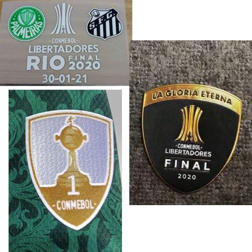 2020 Palmeiras CONMEBOL LIBERADORES FINAL COPA LIBERTADORES PATCH Final Match Details TROPHY 1 and TROPHY 2 Badge