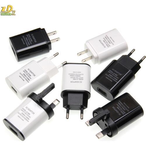 300pcs/lot GOOD Charger 5V 2A EU/US/UK Plug adapter Wall Mobile Phone Charger Portable Charge For Samsung Xiaomi Charging Tablet