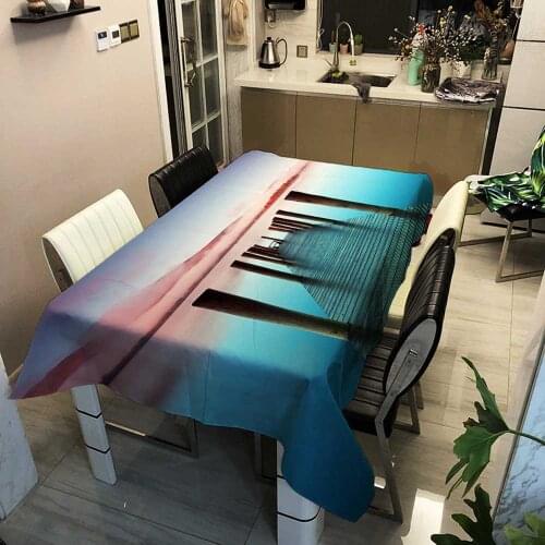 Decorative Tapestry Picnic Mat Tablecloth Cover Dust Oil Proof Tablecloths Country Ocean Style Home Dining Wedding Table Covers