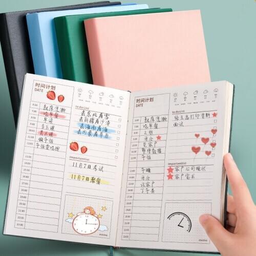 Daily Plan Time Management day Schedule Learning Students Self-discipline Notepad Daily Planner Schedule Planner Organizer Book