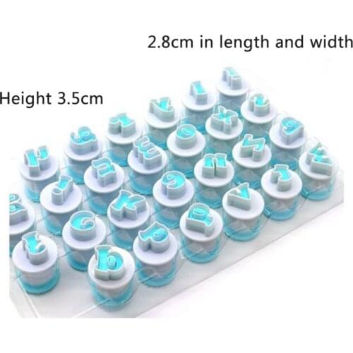 6pcs/set Handwriting Fondant Cake Embosser Plastic Letters Mold Happy Birthday Best Wishes Baking Molds Decoration Tool