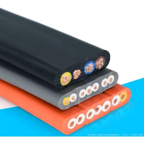 5M 5 meter Flat Cable Expansion Electric Wire 3/4/6/7/8/9 Cores Pins Copper Wire Conduct CNC Flat Cable Soft for Driving