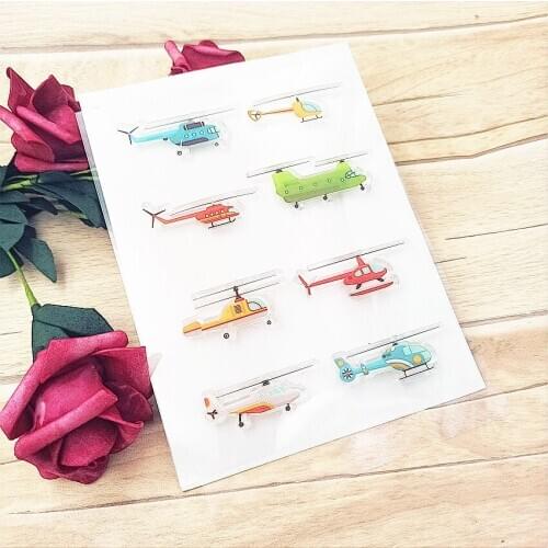 Hot selling aircraft transparent clear stamp / silicone seal roller stamp DIY scrapbook album / card production