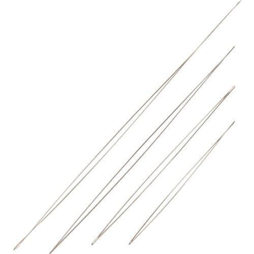 8pcs/set Stainless Steel Big Eye Beading Needles Tool Pins for Threading String Cord Jewelry Making Sewing Needles 57~125x0.3mm