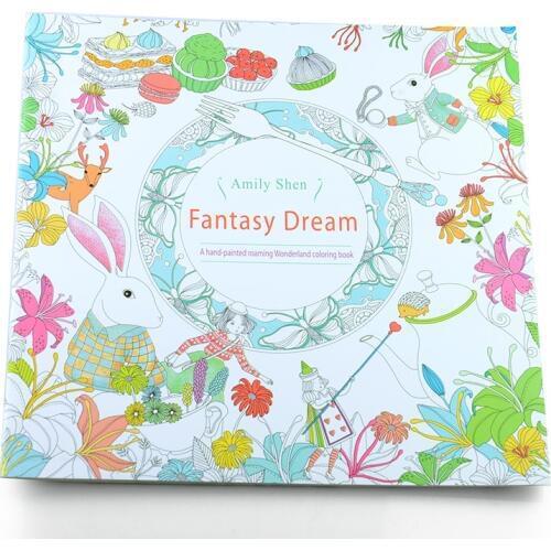 Fantasy dream An Treasure Hunt Coloring Book For Children Adults Relieve Stress Kill Time Painting Drawing Colouring Book