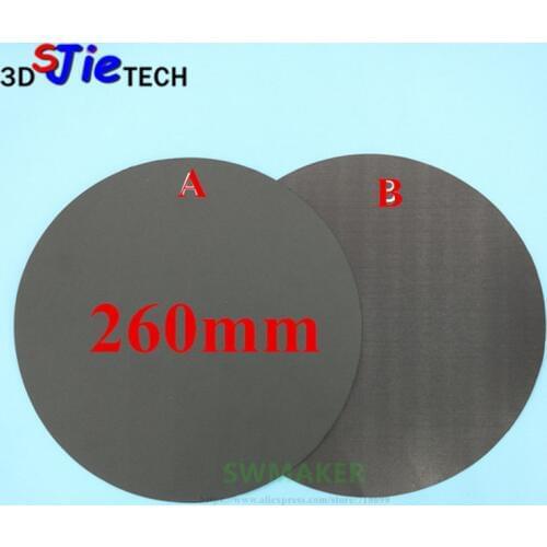 Round 260mm Magnetic adhesive Print Bed Tape Print Sticker Build Plate Tape FlexPlate for DIY Kossel/Delta 3D Printer parts