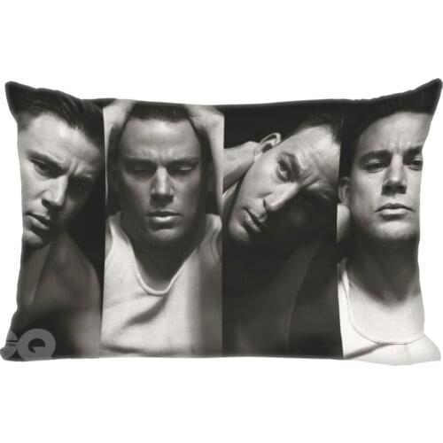 Channing Tatum Double Sided Rectangle Pillow Covers Bedding Comfortable Cushion/Good For Sofa/Home/Car High Quality Pillow Cases