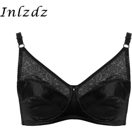 Mens Women Lingerie Sex Bra Top Special Pocket Bra to Hold Fake Boobs Silicone Breast Forms Sissy Crossdressers Mastectomy Bra
