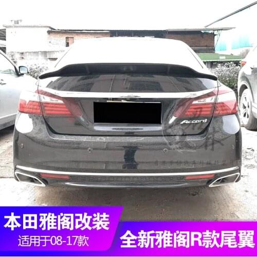 Suitable For Honda Accord Spoiler True Gloss Carbon Fiber Rear Sports Accessories Body Kit Trunk Special Modification 2014-17