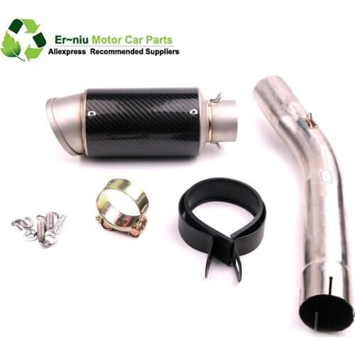 Motorcycle full System exhaust Muffler Escape middle Link Contact pipe For suzuki GSXR1000 GSX R1000 GSXR 1000 K7 2005 to 2015
