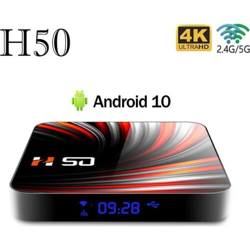 H50 RK3318 Smart TV Box Android 10.0 4GB 32GB 64GB 4K H.265 Media Player 3D Video Bluetooth Google Voice Smart IP TV Box