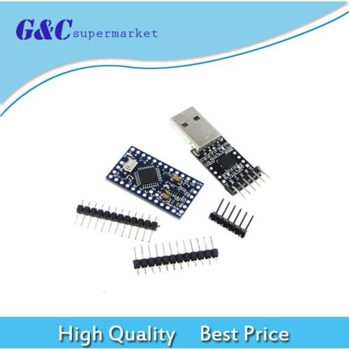 Pro Mini atmega328 5V 16M For Arduino Compatible+CP2102 USB 2.0 to UART TTL diy electronics