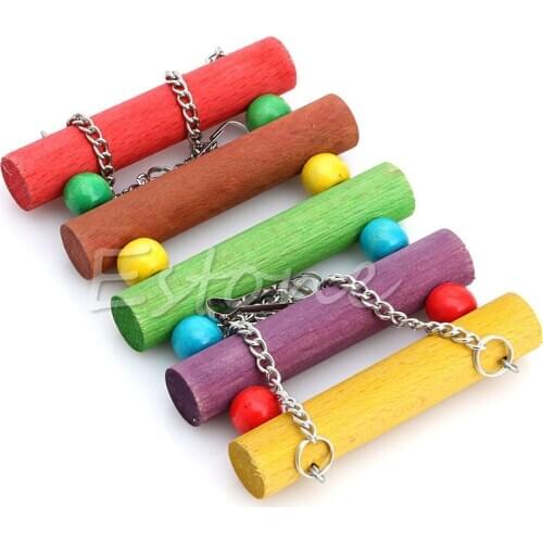 Pet Bird Parrot Parakeet Cockatiel Cage Hammock Swing Toys Hanging Toy D