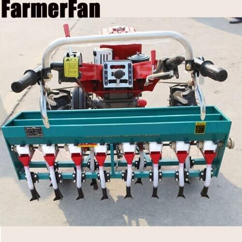 Walking tractor wheat planter single sowing double sowing fertilizing and seeding small agricultural machinery 4-8 rows