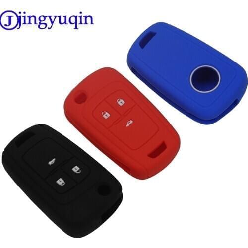 Jingyuqin Silicone Car Key cover For Chevrolet Regal Lacrosse Encore Excelle GT/XT /Opel Astra VAUXHALL MOKKA Zafira For Buick