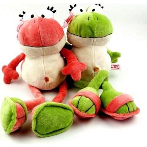 The Frog Prince Cute Frog Plush Toy Children Lovers Birthday Christmas Present 1pcs Animal Doll 40cm 50cm Girls Gift