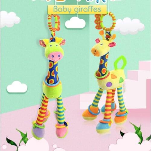 Super cute baby toys 0-1 year old giraffe doll bed hanging plush car pendant baby toys children toys