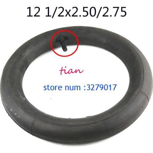 Inner Tube 12 1/2X2.50 2.75 Right Angle Valve Stem for pocket Bike Scooter Moped 49CC Rear/front Tire Innertube