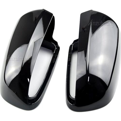 ABS bright black Rearview Side Mirror Cap Cover S Line For Audi A4 B6 B7 A6 C6 (2003-2007) S4