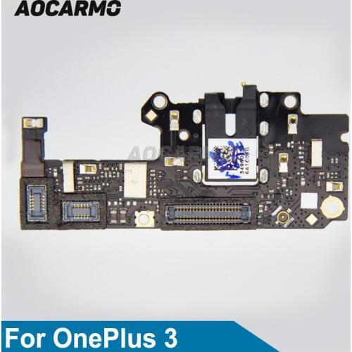 Aocarmo Replacement Headphone Audio Jack Connector FPC Flex Cable For OnePlus 3 A3000 1+3