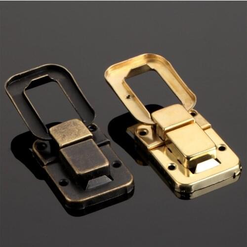 1pc 48*32mm Box Hasp Latch Lock Catch Latches for Jewelry Chest Box Suitcase Buckle Clip Clasp Hardware