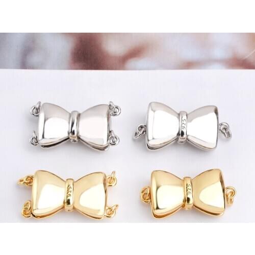 1PCS Clasps Accessories For DIY Jewelry Making Supplies Copper Cubic Zirconia Clasps For Handmade Woman Pearls Necklace Bracelet