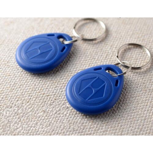 100 pcs/lot) 125Khz EM4100 RFID Keyfob Keytags Tokens Keychains EM ID Access Control Card Read only