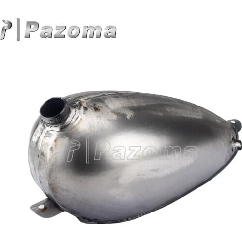 1x Refit Motorcycle Fuel Tanks 4L Custome Retro Bare Steel Oil Fuel Tank For Chopper Bobber Cafe Racer Motorbike Gasoline Tank