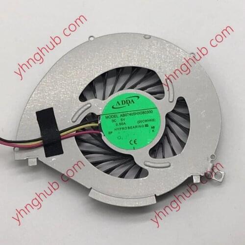 ADDA AB07405HX080300 Server Laptop Cooling Fan DC5V 0.50A 3-wire