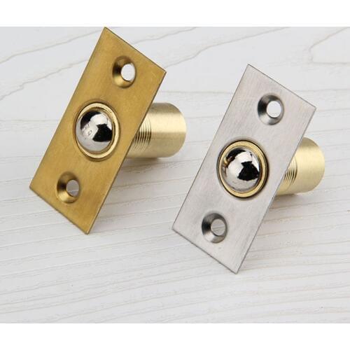 5PCS Cabinet Catches Copper Door Stops Hidden Door Touch Bead Spring Bead Gate/Room/KTV/Bar Doors Touch Beads K419