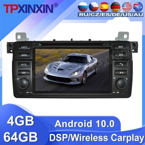 64G For BMW E46 M3 1998 1999 2000 - 2005 Android 10 Car Radio Tape Recorder video Multimedia Player GPS Navigation IPS HD Screen