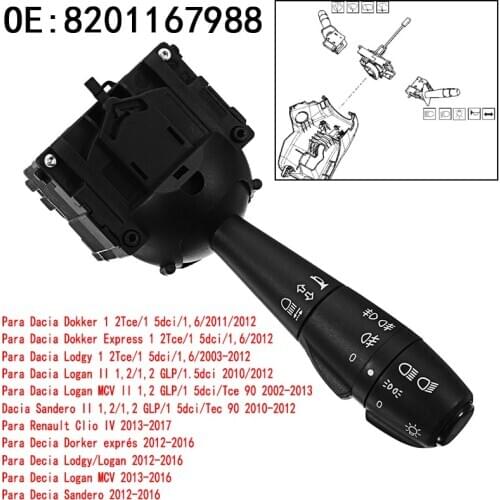 Bocina de Control para intermitente izquierdo, para Dacia Dokker Duster Lodgy Logan Sandero 251682 8201167988 681726046R 2554056